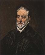 El Greco Autonio de Covarrubias oil